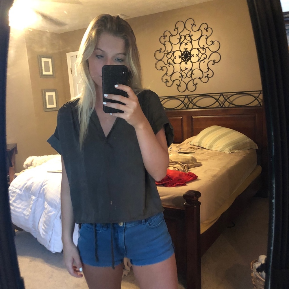 silky blouse